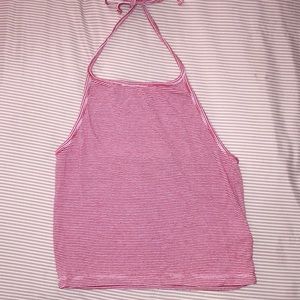 Red striped brandy Melville halter top